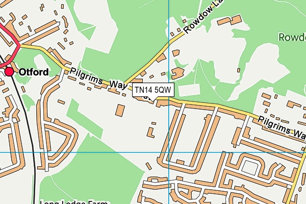 TN14 5QW map - OS VectorMap District (Ordnance Survey)