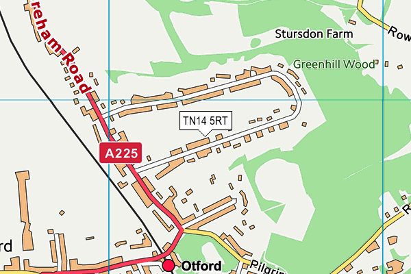 TN14 5RT map - OS VectorMap District (Ordnance Survey)