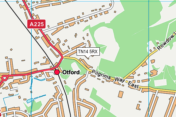 TN14 5RX map - OS VectorMap District (Ordnance Survey)