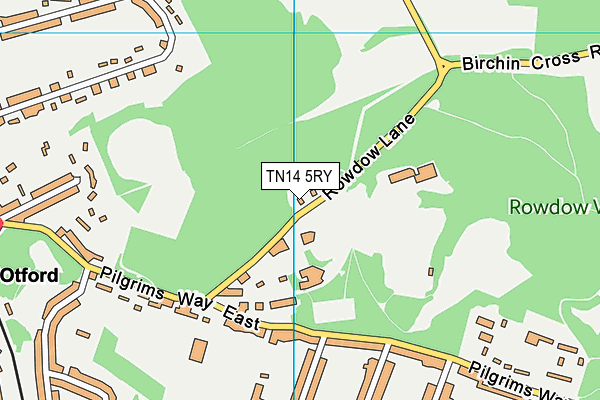 St Michaels School map (TN14 5RY) - OS VectorMap District (Ordnance Survey)