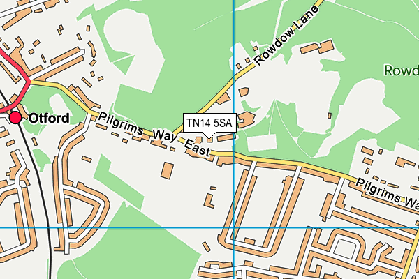 TN14 5SA map - OS VectorMap District (Ordnance Survey)