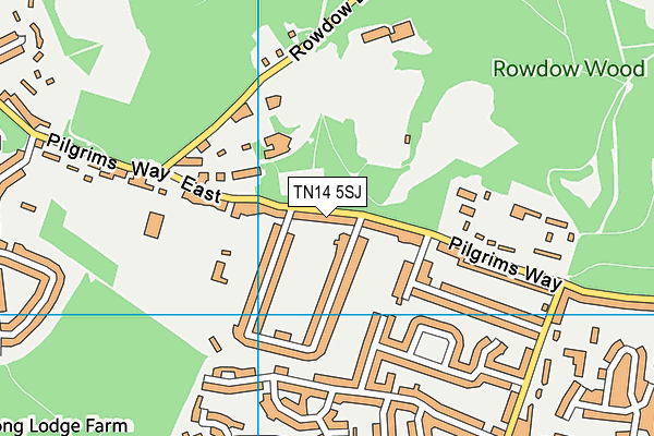 TN14 5SJ map - OS VectorMap District (Ordnance Survey)