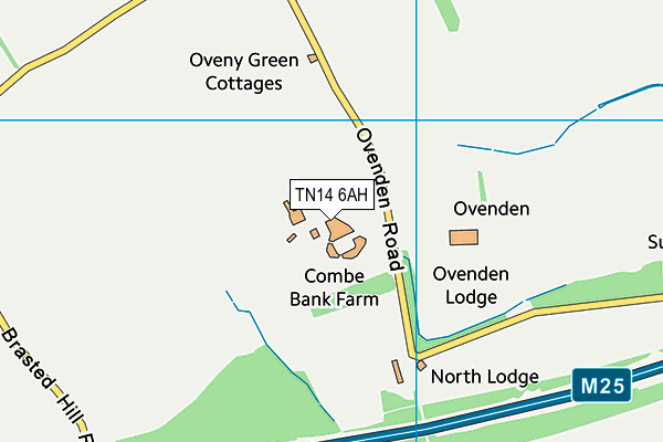 TN14 6AH map - OS VectorMap District (Ordnance Survey)