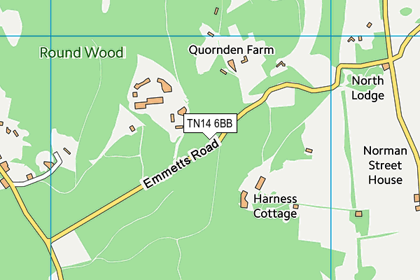 TN14 6BB map - OS VectorMap District (Ordnance Survey)