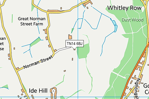 TN14 6BJ map - OS VectorMap District (Ordnance Survey)