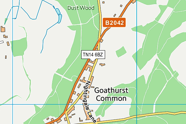 TN14 6BZ map - OS VectorMap District (Ordnance Survey)