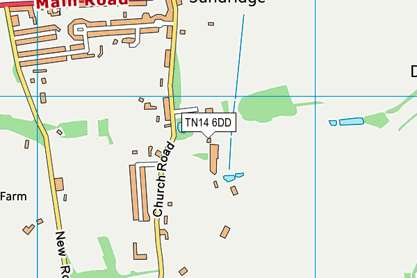 TN14 6DD map - OS VectorMap District (Ordnance Survey)