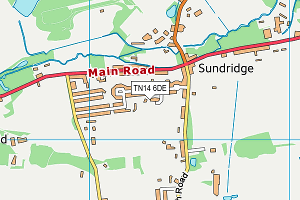 TN14 6DE map - OS VectorMap District (Ordnance Survey)