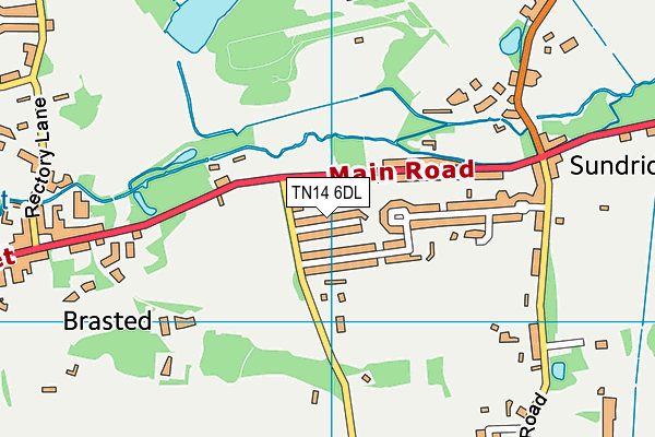 TN14 6DL map - OS VectorMap District (Ordnance Survey)