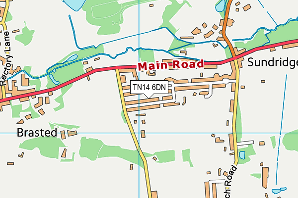 TN14 6DN map - OS VectorMap District (Ordnance Survey)