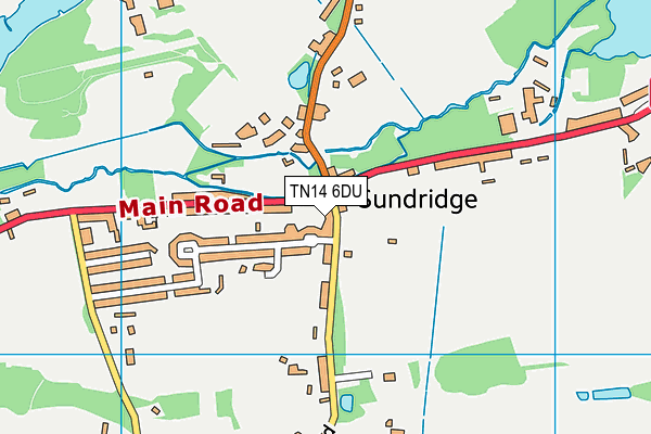 TN14 6DU map - OS VectorMap District (Ordnance Survey)