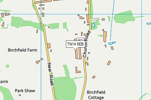 TN14 6EB map - OS VectorMap District (Ordnance Survey)