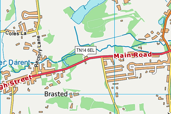 TN14 6EL map - OS VectorMap District (Ordnance Survey)