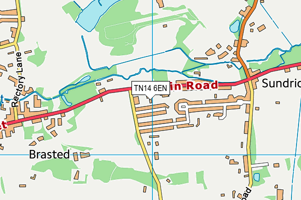 TN14 6EN map - OS VectorMap District (Ordnance Survey)