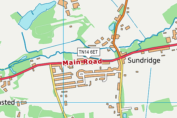 TN14 6ET map - OS VectorMap District (Ordnance Survey)