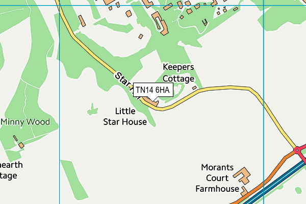 TN14 6HA map - OS VectorMap District (Ordnance Survey)
