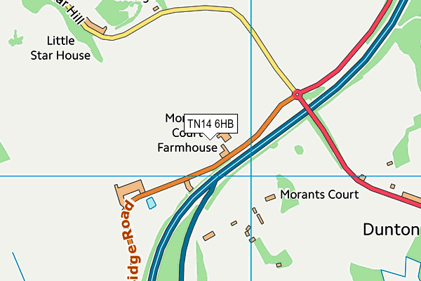 TN14 6HB map - OS VectorMap District (Ordnance Survey)