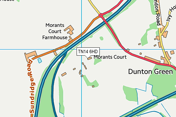 TN14 6HD map - OS VectorMap District (Ordnance Survey)