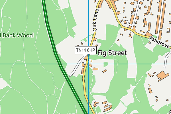 TN14 6HP map - OS VectorMap District (Ordnance Survey)