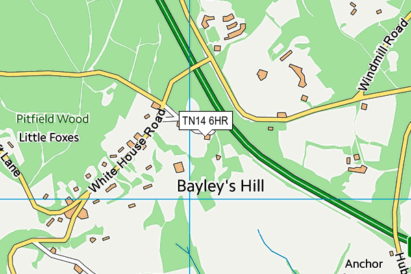 TN14 6HR map - OS VectorMap District (Ordnance Survey)