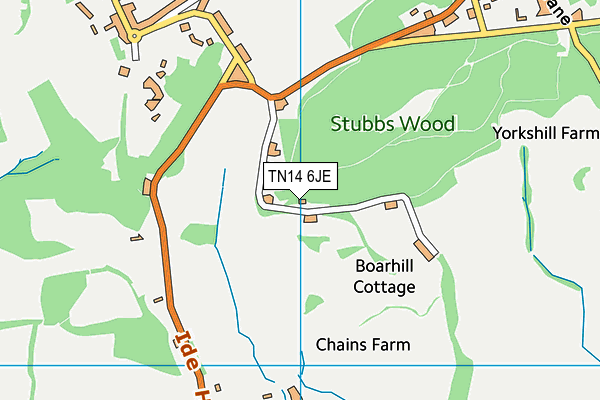 TN14 6JE map - OS VectorMap District (Ordnance Survey)