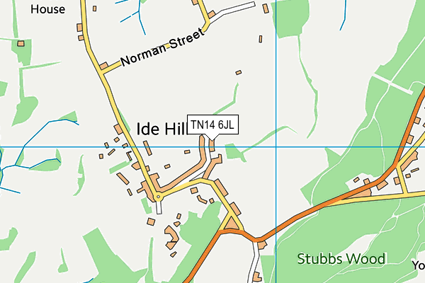 Ide Hill Football Club map (TN14 6JL) - OS VectorMap District (Ordnance Survey)