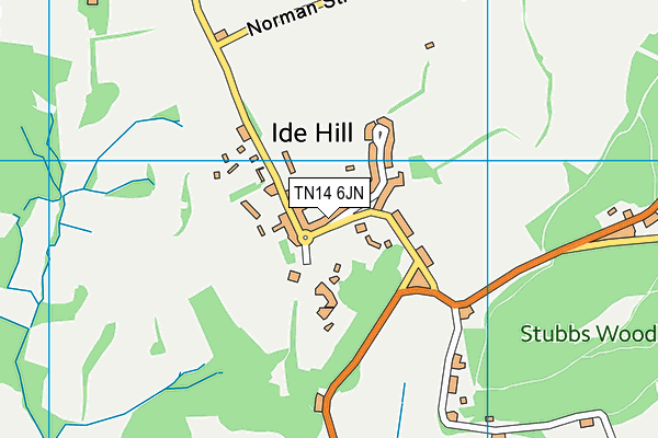TN14 6JN map - OS VectorMap District (Ordnance Survey)