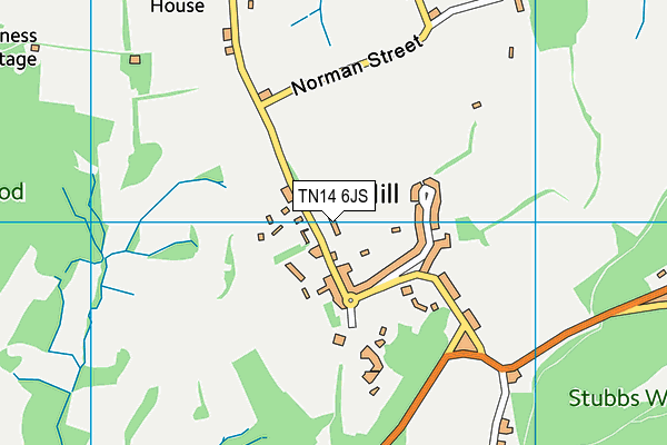 TN14 6JS map - OS VectorMap District (Ordnance Survey)