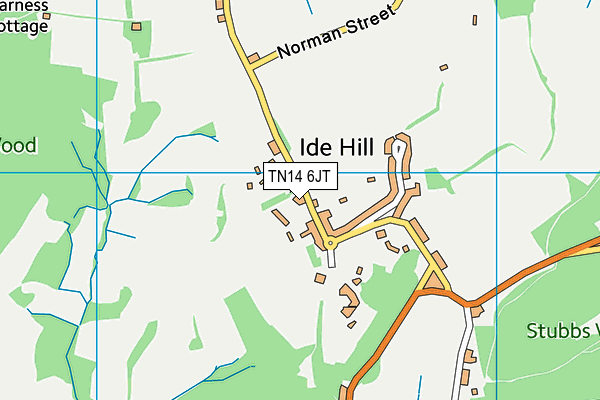 Ide Hill School map (TN14 6JT) - OS VectorMap District (Ordnance Survey)