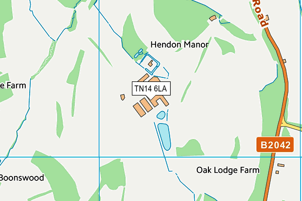 TN14 6LA map - OS VectorMap District (Ordnance Survey)