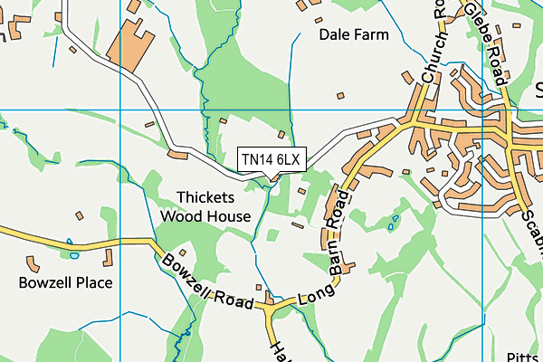 TN14 6LX map - OS VectorMap District (Ordnance Survey)