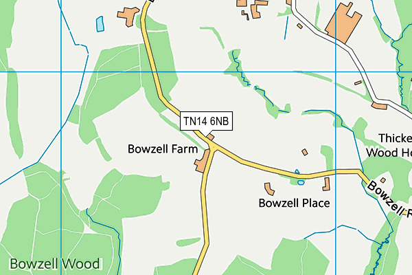 TN14 6NB map - OS VectorMap District (Ordnance Survey)
