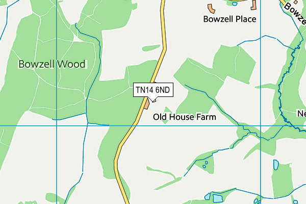 TN14 6ND map - OS VectorMap District (Ordnance Survey)