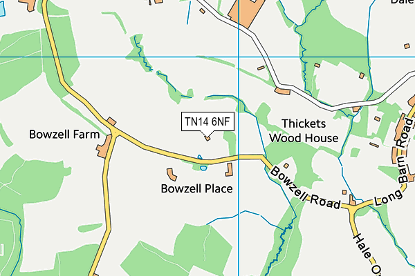 TN14 6NF map - OS VectorMap District (Ordnance Survey)