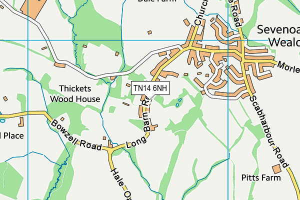 TN14 6NH map - OS VectorMap District (Ordnance Survey)