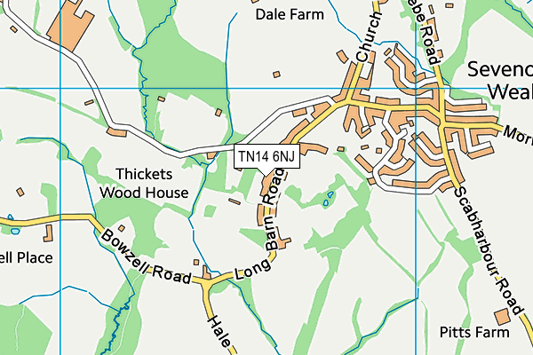 TN14 6NJ map - OS VectorMap District (Ordnance Survey)