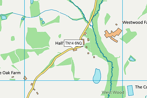 TN14 6NQ map - OS VectorMap District (Ordnance Survey)