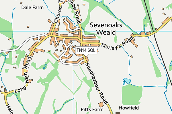 TN14 6QL map - OS VectorMap District (Ordnance Survey)