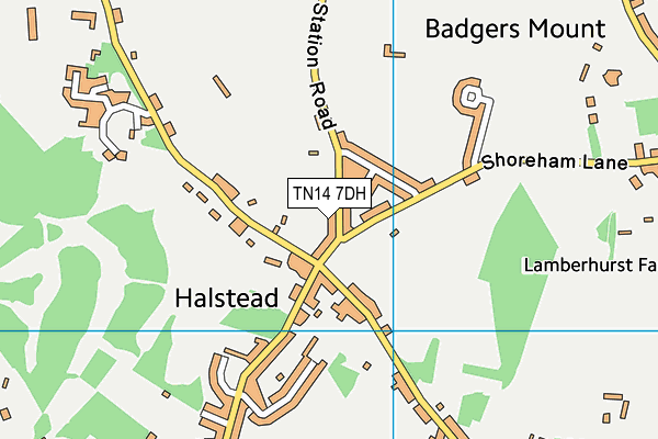 TN14 7DH map - OS VectorMap District (Ordnance Survey)