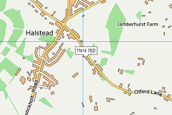 TN14 7ED map - OS VectorMap District (Ordnance Survey)