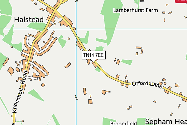 TN14 7EE map - OS VectorMap District (Ordnance Survey)