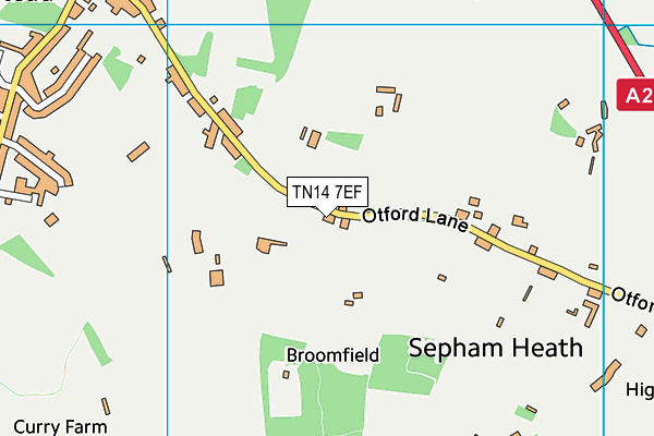 TN14 7EF map - OS VectorMap District (Ordnance Survey)