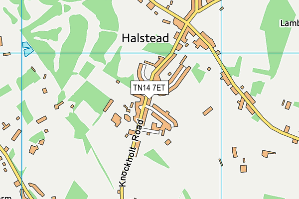 TN14 7ET map - OS VectorMap District (Ordnance Survey)