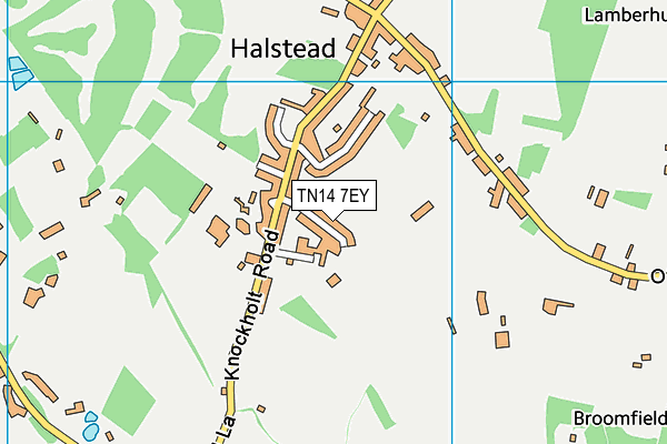 TN14 7EY map - OS VectorMap District (Ordnance Survey)