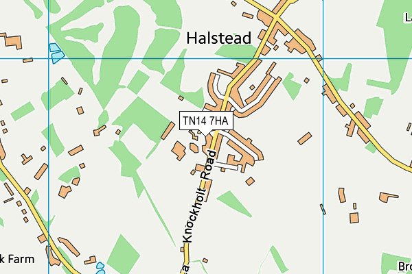 TN14 7HA map - OS VectorMap District (Ordnance Survey)