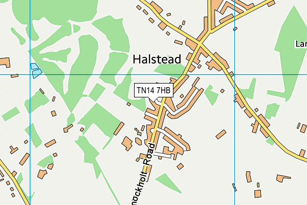 TN14 7HB map - OS VectorMap District (Ordnance Survey)