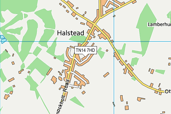 TN14 7HD map - OS VectorMap District (Ordnance Survey)