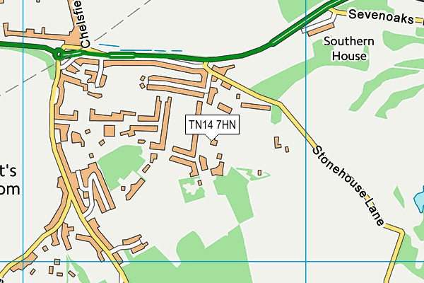 TN14 7HN map - OS VectorMap District (Ordnance Survey)