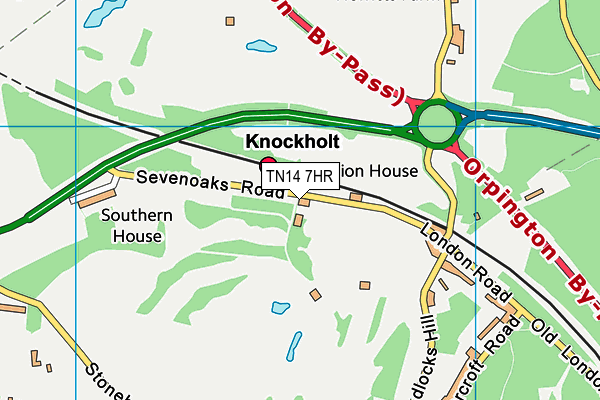 Broke Hill Golf Club (Closed) map (TN14 7HR) - OS VectorMap District (Ordnance Survey)