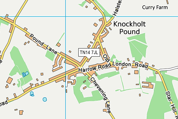 TN14 7JL map - OS VectorMap District (Ordnance Survey)
